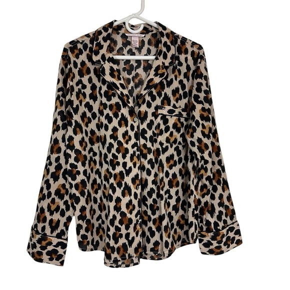 Victoria's Secret Other - Victoria’s Secret Leopard Print Pajama Top